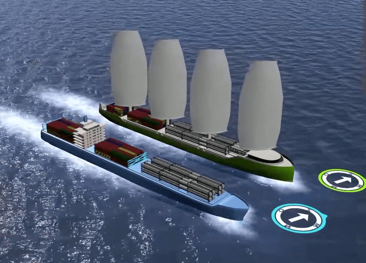Wind Ships Heading For Success